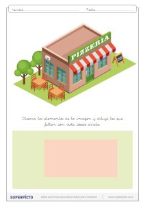 Situación en el plano y en el espacio dibujando todos los objetos