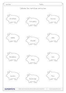 Distinguir los nombres propios de los comunes