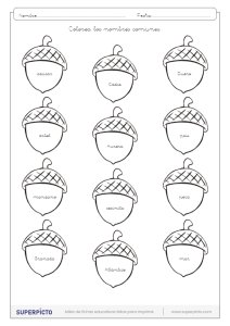 Distinguir los nombres propios de los comunes