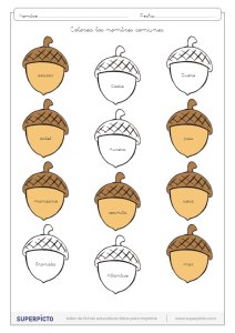 Distinguir los nombres propios de los comunes