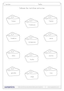 Distinguir los nombres propios de los comunes