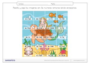 Números romanos con puzles