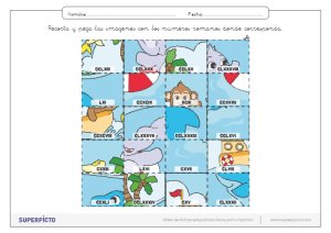 Números romanos con puzles