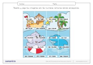 Números romanos con puzles