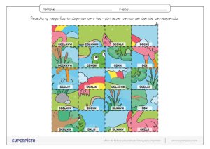 Números romanos con puzles