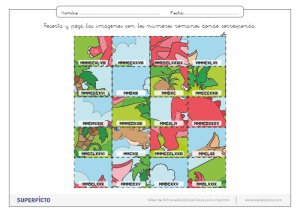 Números romanos con puzles