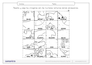 Números romanos con puzles