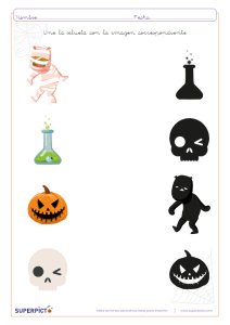 Unir silueta con imagen correspondiente