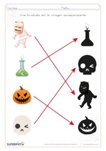 Unir silueta con imagen correspondiente