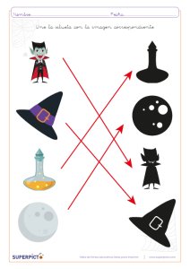 Unir silueta con imagen correspondiente