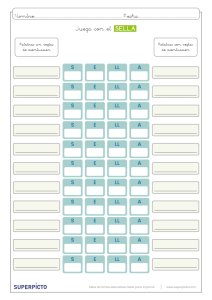 Juego del sella fotocopiable