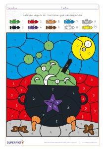 Colorear del 1 al 10