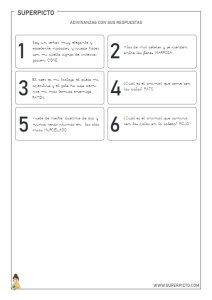 Colección de adivinanzas infantiles (dibujar)