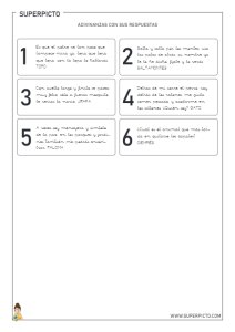 Colección de adivinanzas infantiles (dibujar)