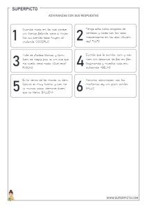 Colección de adivinanzas infantiles