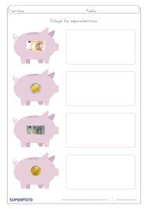 Establecer equivalencias entre euros y céntimos