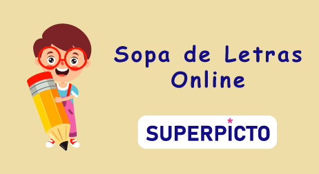 Sopa de Letras Online 3 - Superpicto | Materiales, recursos y juegos educativos online Sopa de letras online - Superpicto
