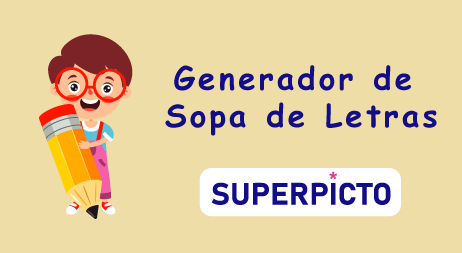 Generador de Sopa de Letras 3 - Superpicto | Materiales, recursos y juegos educativos online Generador de sopa de letras online Superpicto